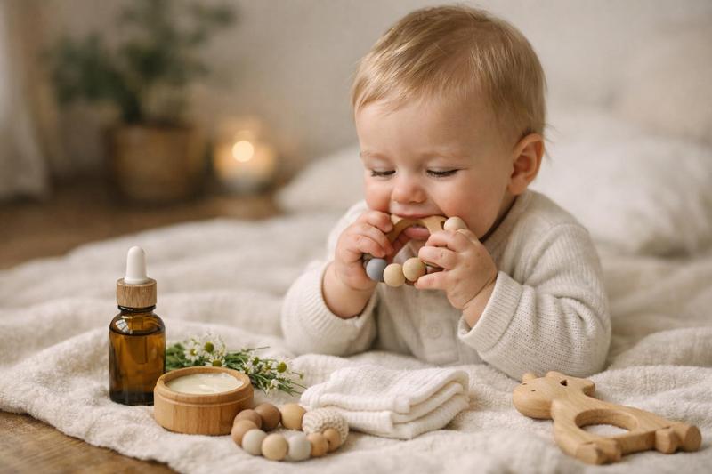 Routine de soins naturels pour soulager les poussées dentaires de bébé Routine de soins naturels pour soulager les poussées dentaires de bébé