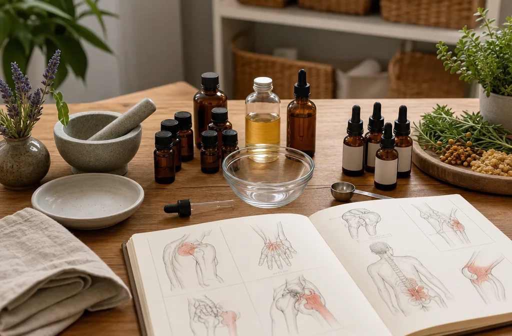Mélange d&rsquo;huiles essentielles pour l&rsquo;arthrose : recettes ciblées par zone articulaire
