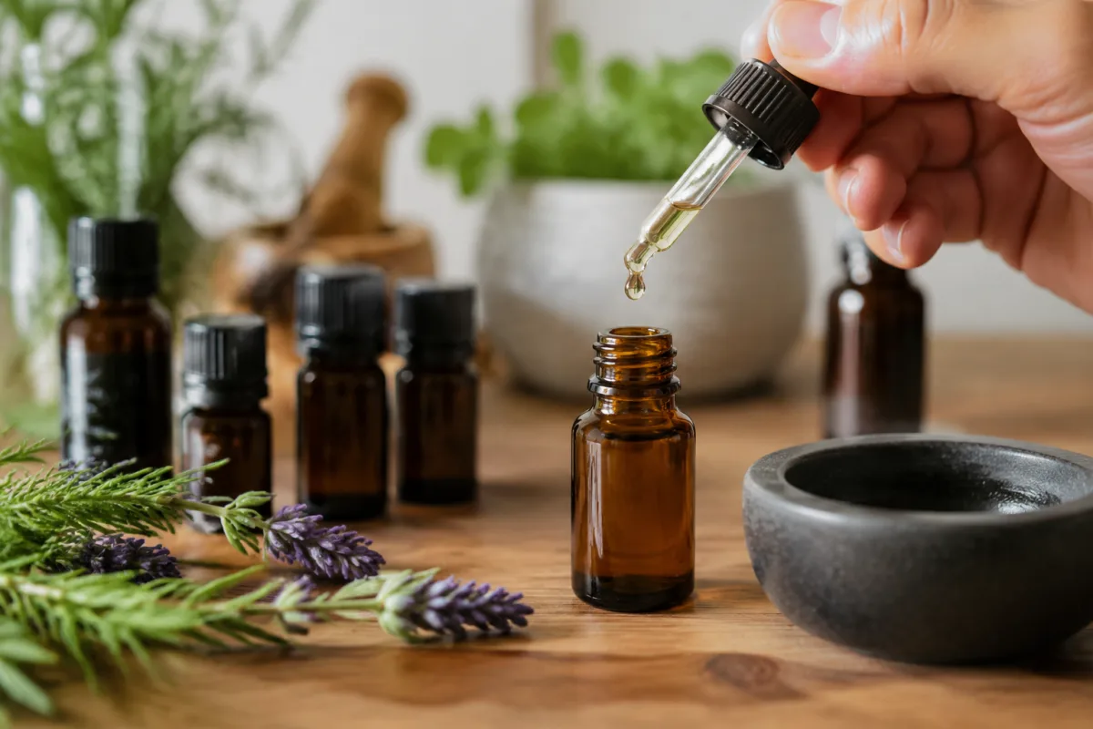 mélange d'huiles essentielles pour le mal de dos