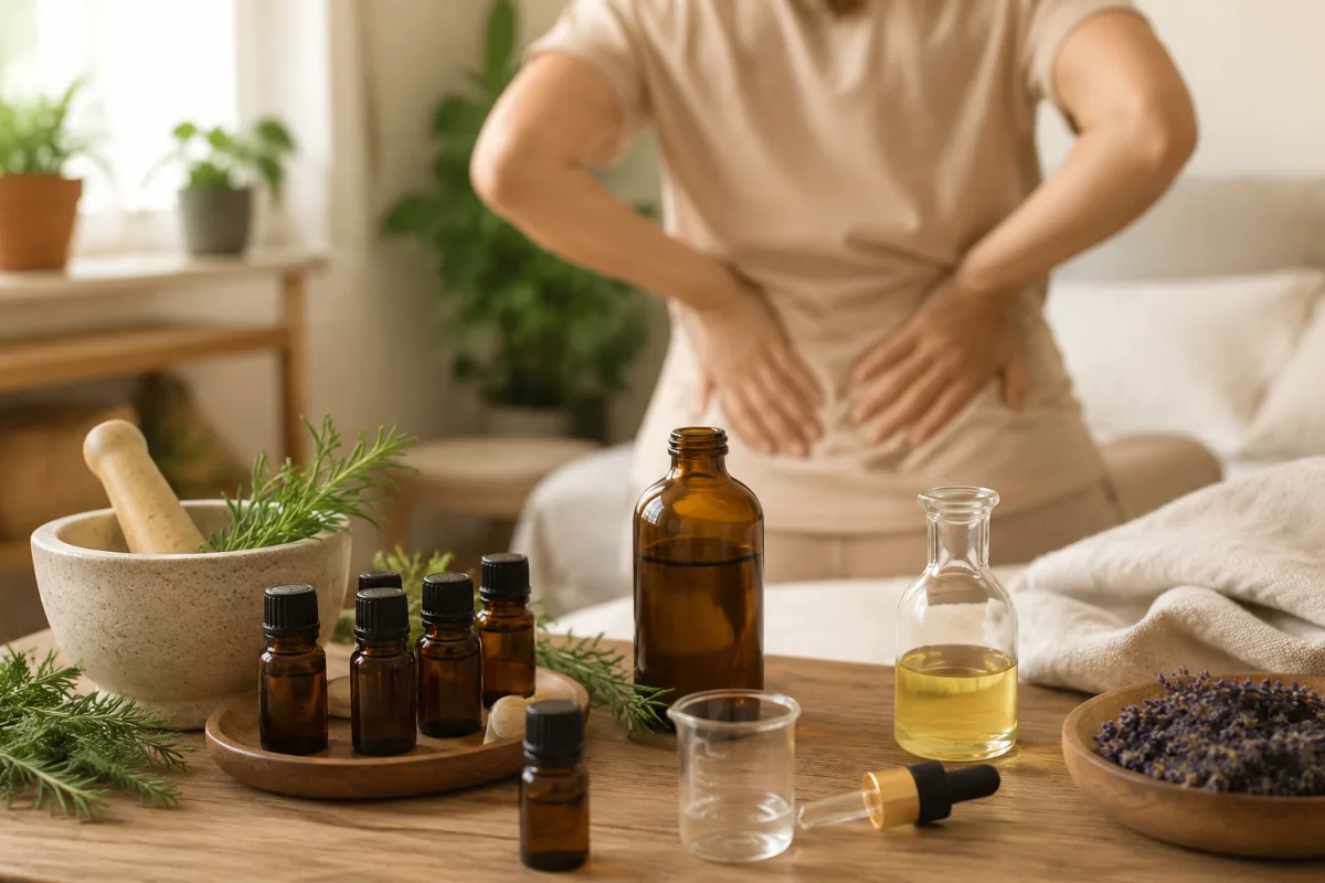 Mélange d&rsquo;huiles essentielles pour le mal de dos : recettes naturelles selon votre douleur