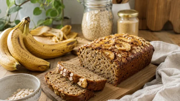 Recette de banana bread protéiné zéro déchet et très moelleux
