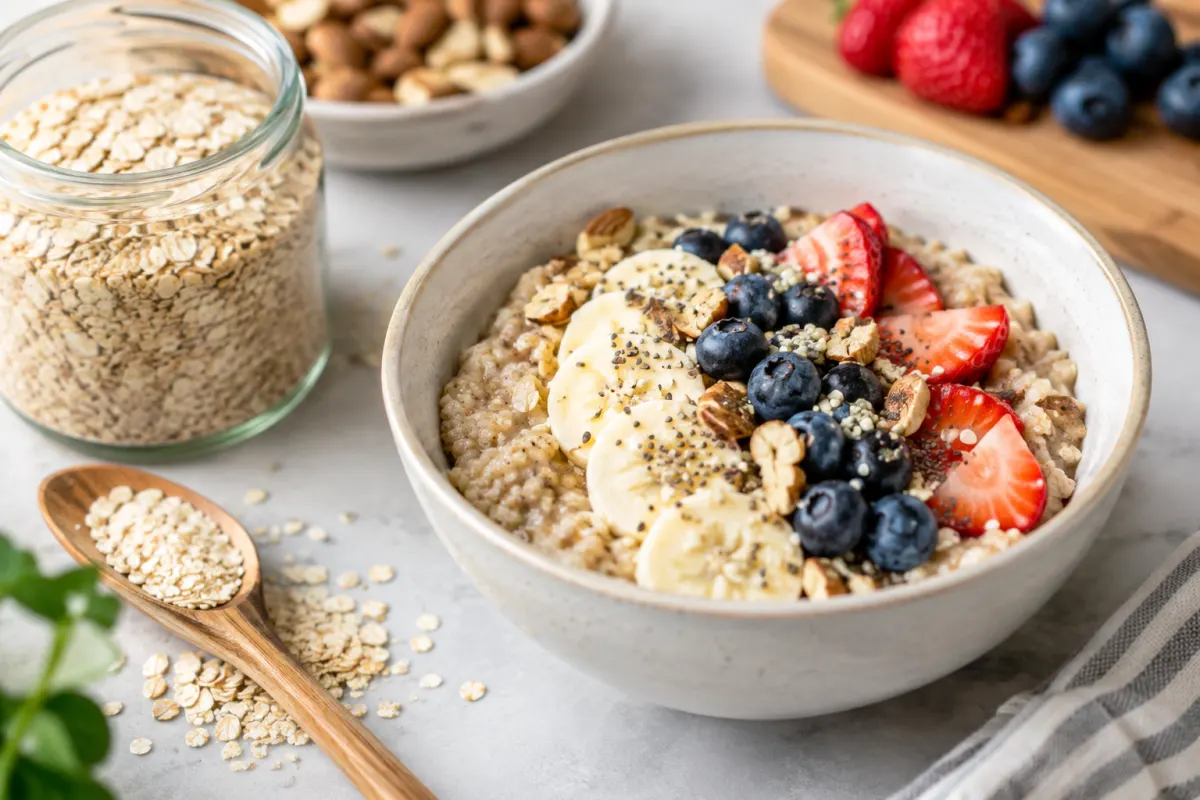 Gros plan sur la texture fine et dorée de graines de quinoa pressées